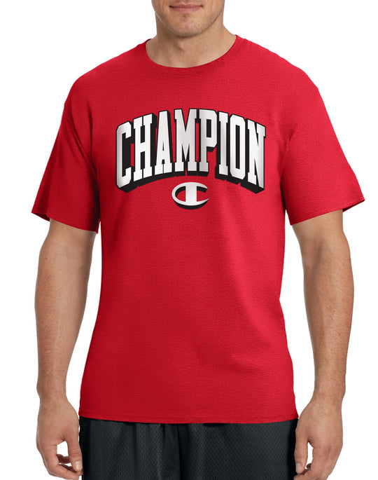 Champion Men`s Cotton-Rich Graphic T Shirt