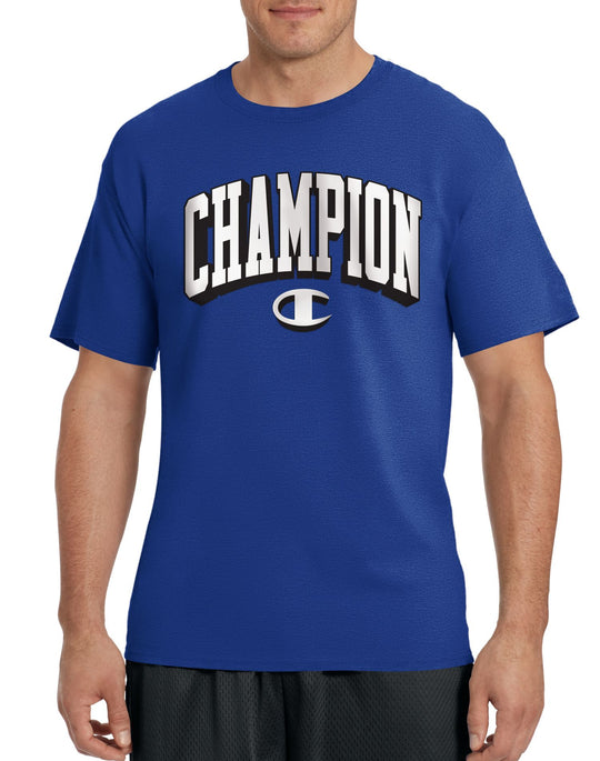Champion Men`s Cotton-Rich Graphic T Shirt