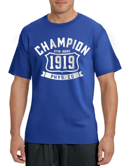 Champion Men`s Cotton-Rich Graphic T Shirt