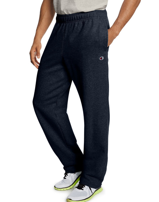 Champion Men`s Powerblend Fleece Open Bottom Pants