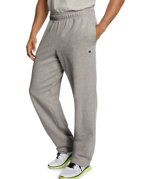 Champion Men`s Powerblend Fleece Open Bottom Pants