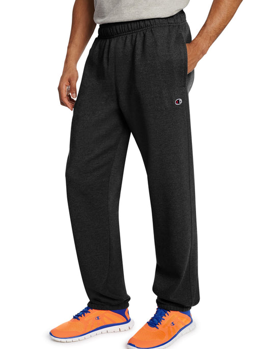 Champion Men`s Powerblend Fleece Relaxed Bottom Pants