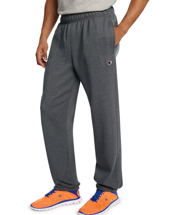 Champion Men`s Powerblend Fleece Relaxed Bottom Pants