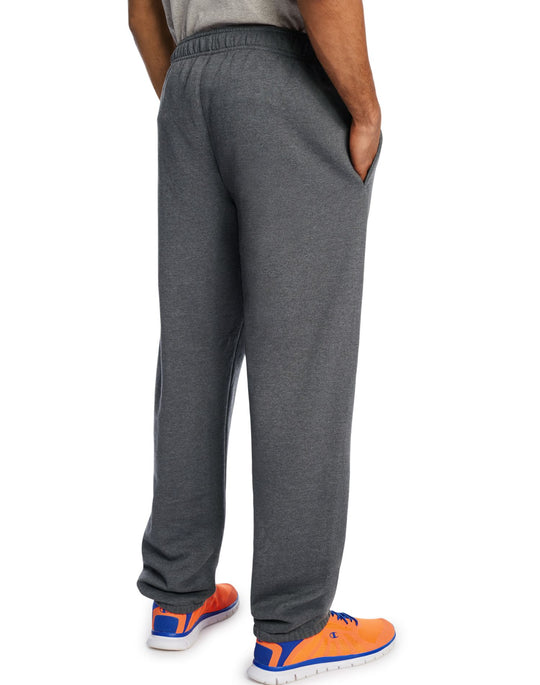 Champion Men`s Powerblend Fleece Relaxed Bottom Pants