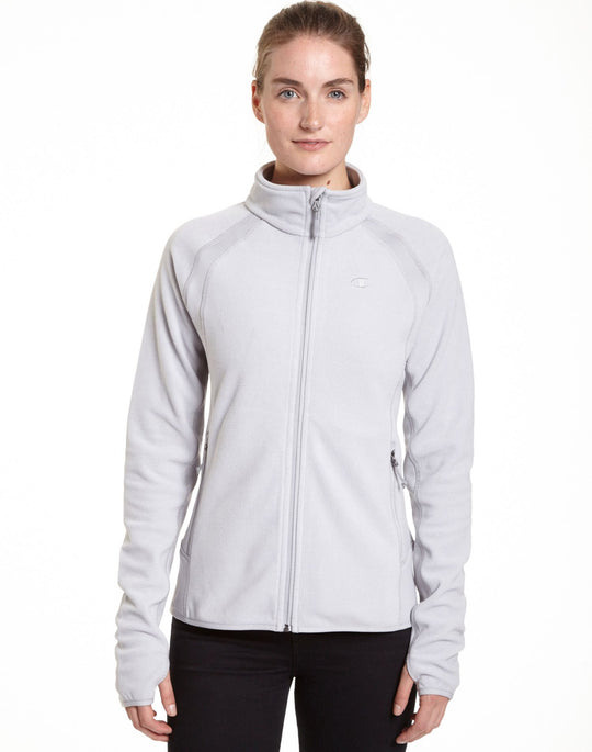 Champion Womens Plus Textured Microfleece Fleece Jacket