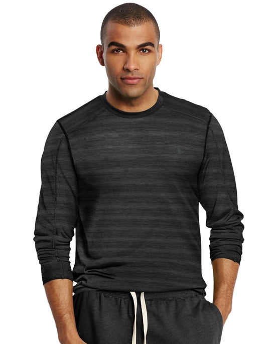 Champion Men`s Vapor Heather Long-Sleeve Tee