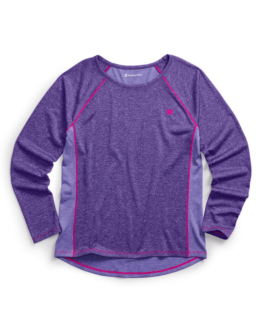 Champion Girls’ Colorblock Long-Sleeve Tee