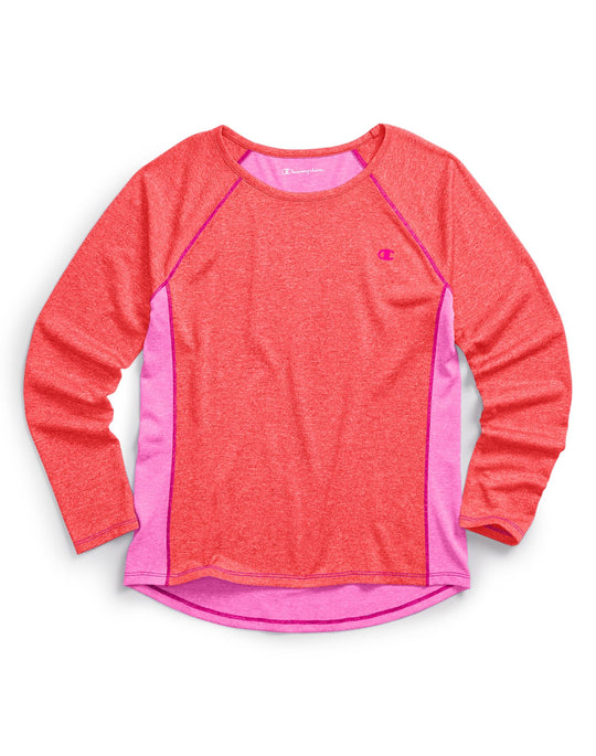 Champion Girls’ Colorblock Long-Sleeve Tee