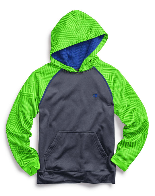 Champion Boys Tech Fleece Printed Pullover Hoodie