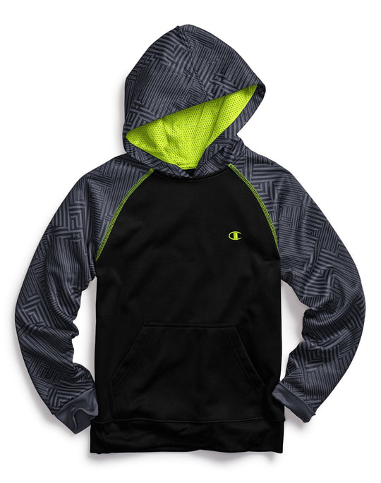 Champion Boys Tech Fleece Printed Pullover Hoodie