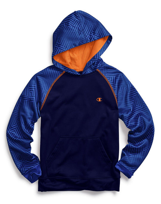 Champion Boys Tech Fleece Printed Pullover Hoodie