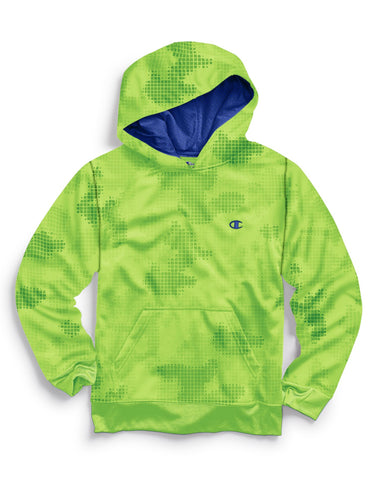 Champion Boys Tech Fleece Geo Camo Print Hoodie