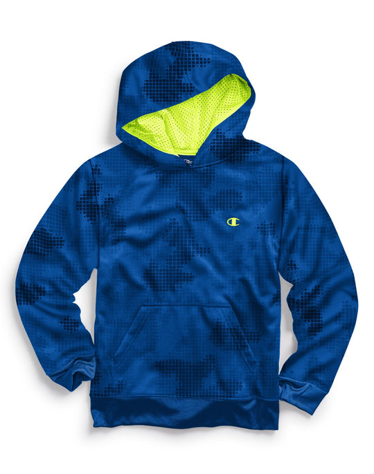 Champion Boys Tech Fleece Geo Camo Print Hoodie