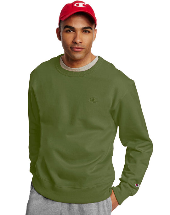 Champion Men`s Powerblend Fleece Pullover Crew
