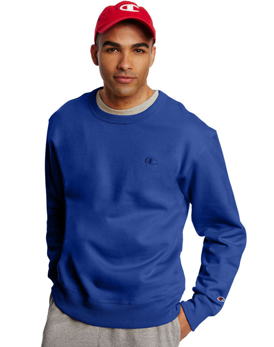 Champion Men`s Powerblend Fleece Pullover Crew