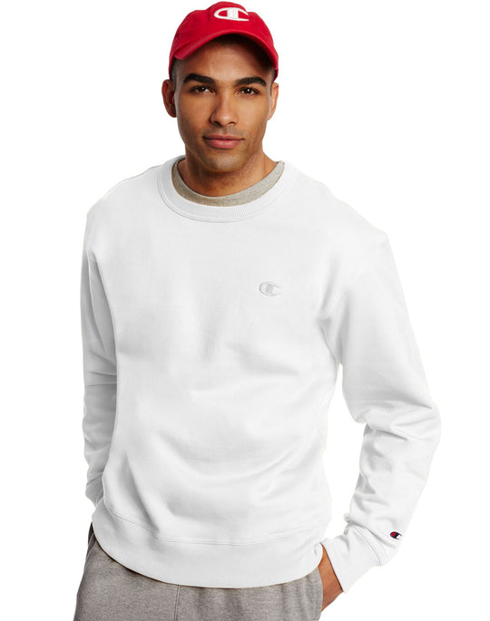 Champion Men`s Powerblend Fleece Pullover Crew