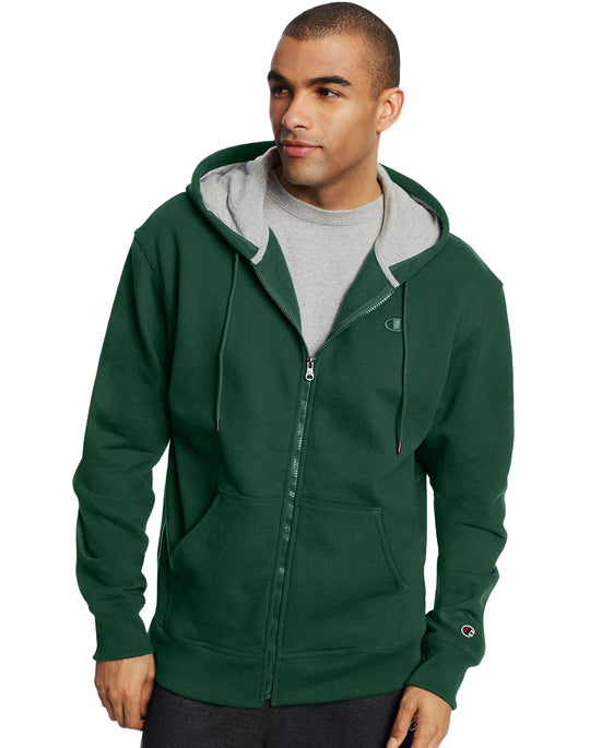 Champion Men`s Powerblend Fleece Full Zip Jacket