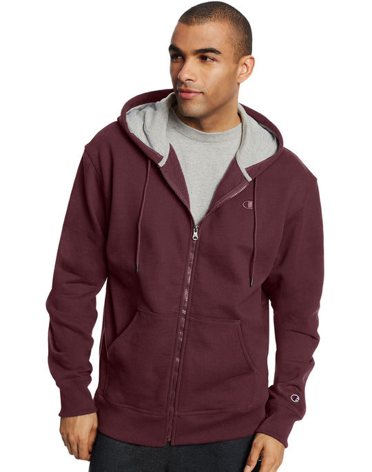 Champion Men`s Powerblend Fleece Full Zip Jacket