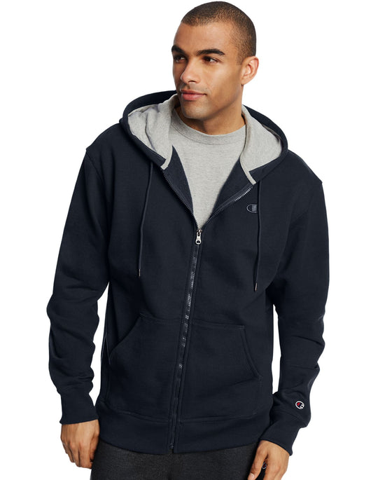 Champion Men`s Powerblend Fleece Full Zip Jacket