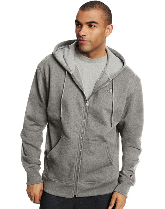 Champion Men`s Powerblend Fleece Full Zip Jacket
