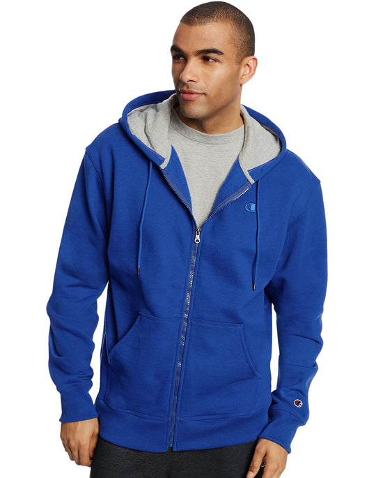 Champion Men`s Powerblend Fleece Full Zip Jacket