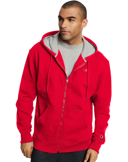 Champion Men`s Powerblend Fleece Full Zip Jacket