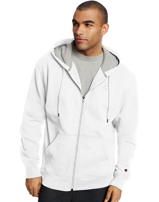 Champion Men`s Powerblend Fleece Full Zip Jacket