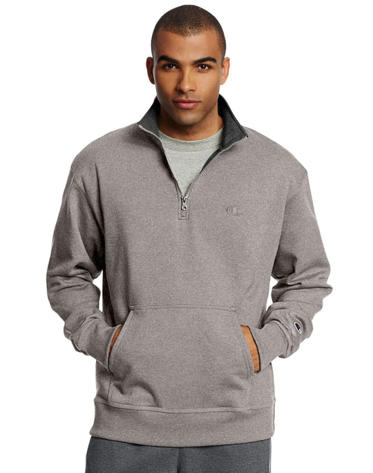 Champion Men`s Powerblend Fleece 1/4 Zip Pullover