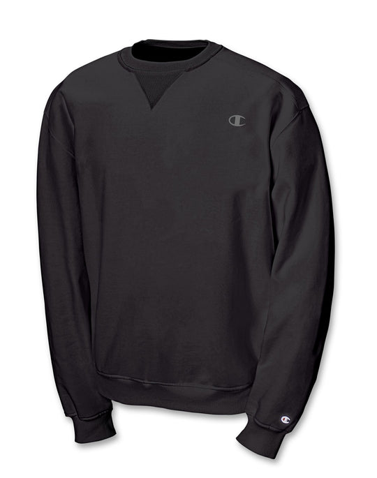Champion Super Fleece Men`s Sweatshirt with Small Embroidered C Logo