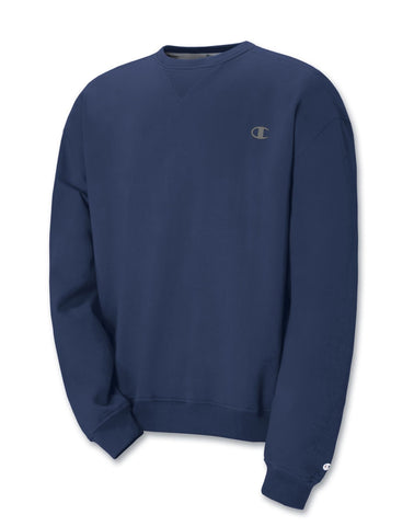 Champion Super Fleece Men`s Sweatshirt with Small Embroidered C Logo