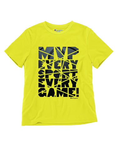 Champion Boys` Short Sleeve Graphic T-Shirt