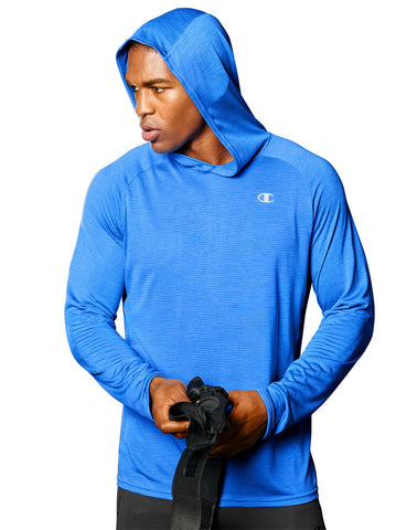 Champion Men`s Heather Stripe Hoodie