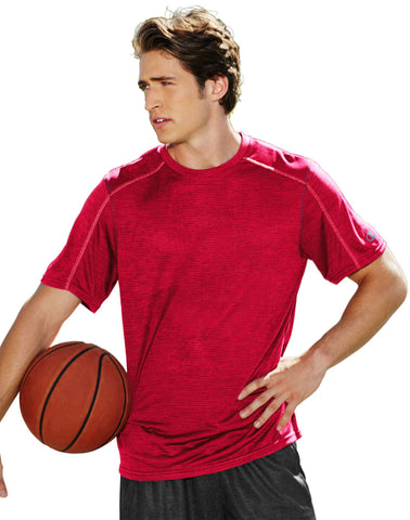 Champion Men`s Heather Stripe Short-Sleeve Tee