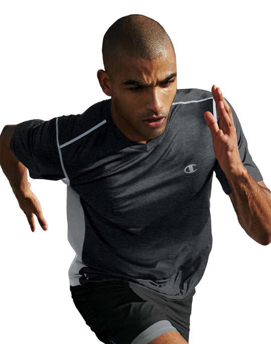 Champion Vapor Men’s Heather V-Neck Tee