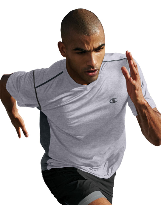 Champion Vapor Men’s Heather V-Neck Tee