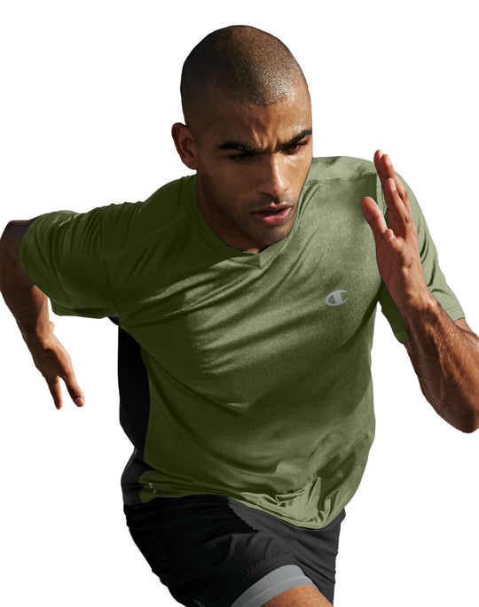 Champion Vapor Men’s Heather V-Neck Tee