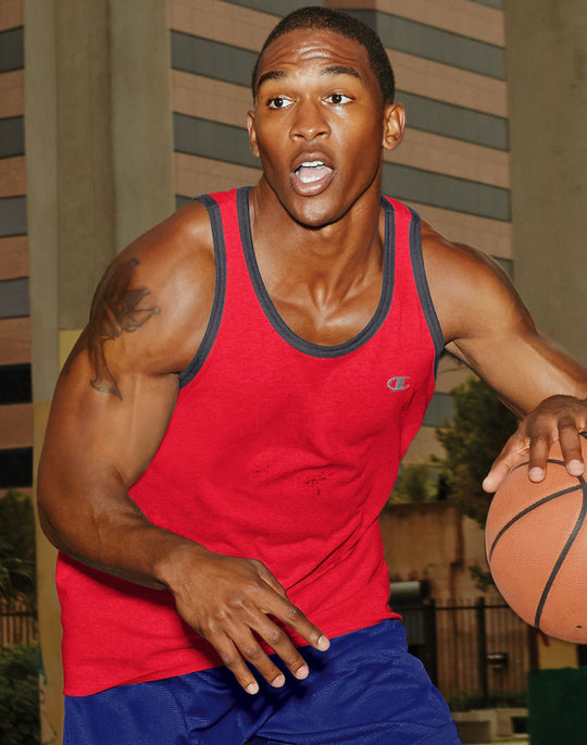 Champion Men`s Cotton Jersey Tank
