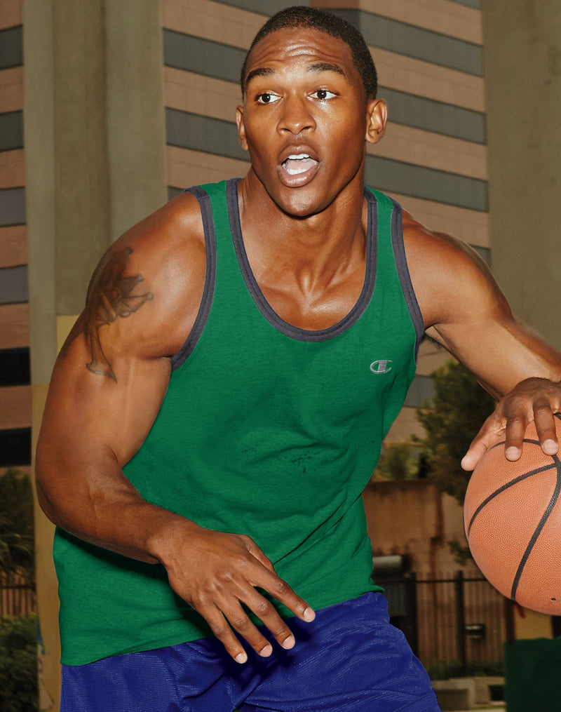 Champion Men`s Cotton Jersey Tank