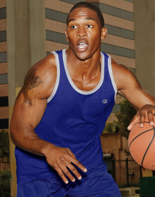 Champion Men`s Cotton Jersey Tank