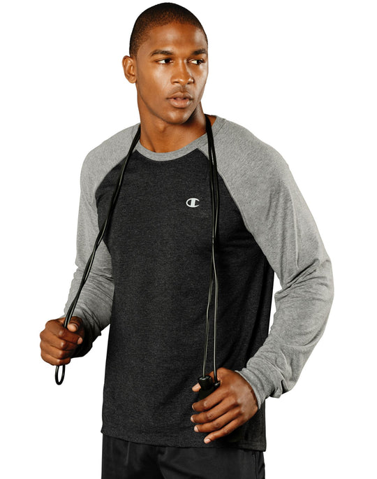 Champion Vapor® Men`s Cotton Long-Sleeve Tee