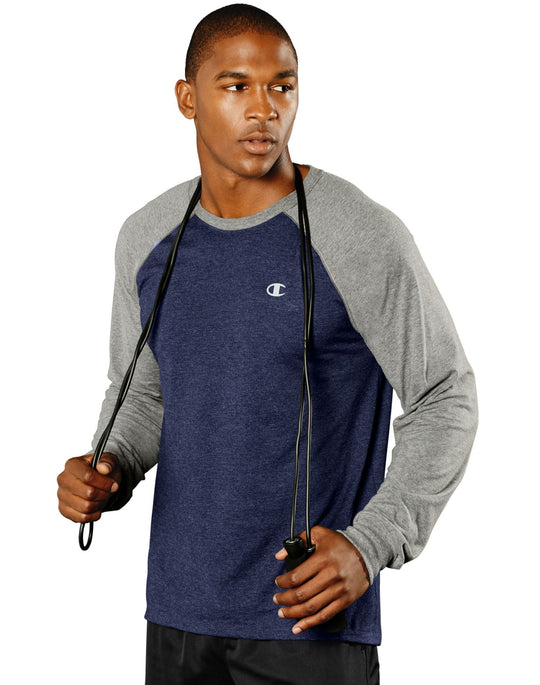 Champion Vapor® Men`s Cotton Long-Sleeve Tee