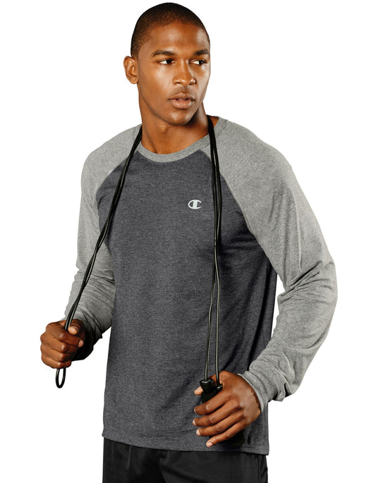 Champion Vapor® Men`s Cotton Long-Sleeve Tee