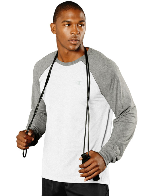 Champion Vapor® Men`s Cotton Long-Sleeve Tee