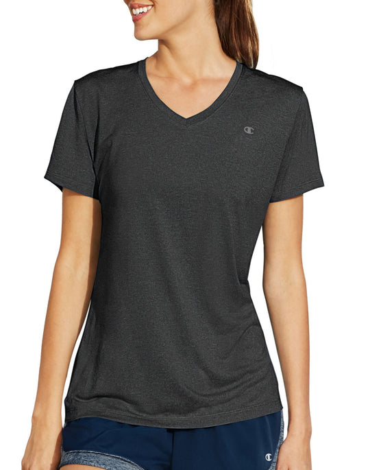 Champion Vapor® Women`s Stripe V-Neck Tee