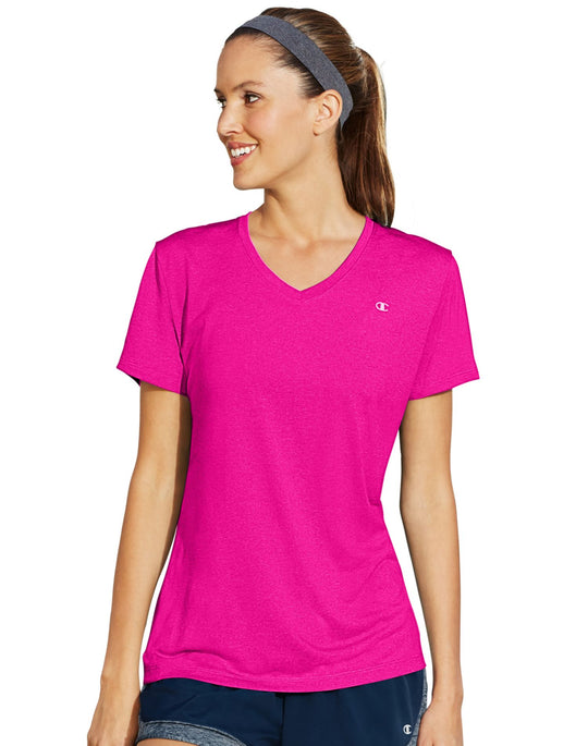 Champion Vapor® Women`s Stripe V-Neck Tee