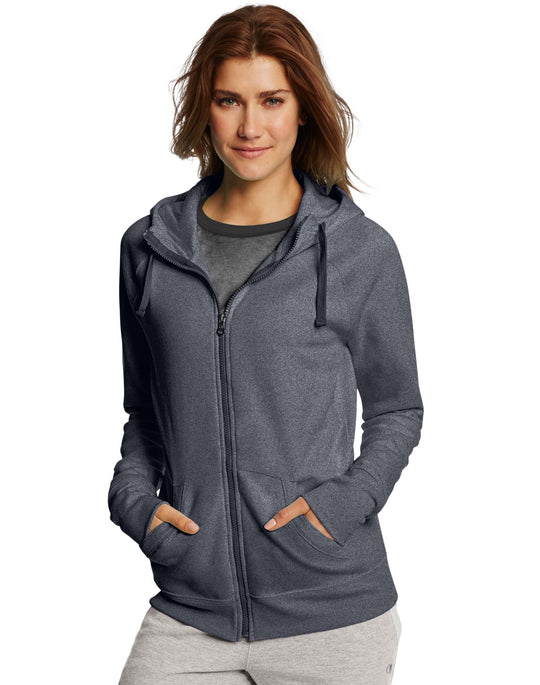 Champion Women`s Fleece Full Zip Hoodie