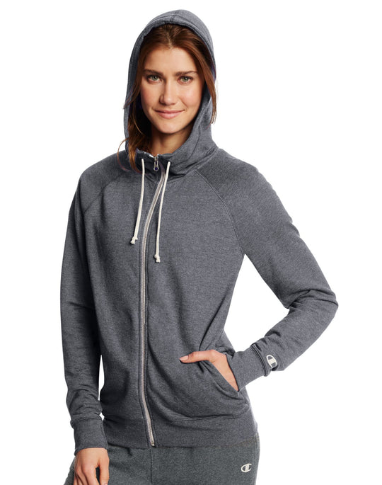 Champion Women`s French Terry Full Zip Hoodie