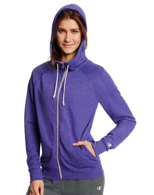 Champion Women`s French Terry Full Zip Hoodie