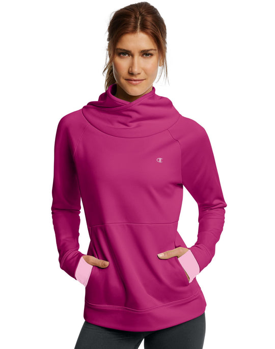 Champion Women`s Tech Fleece Funnel Neck