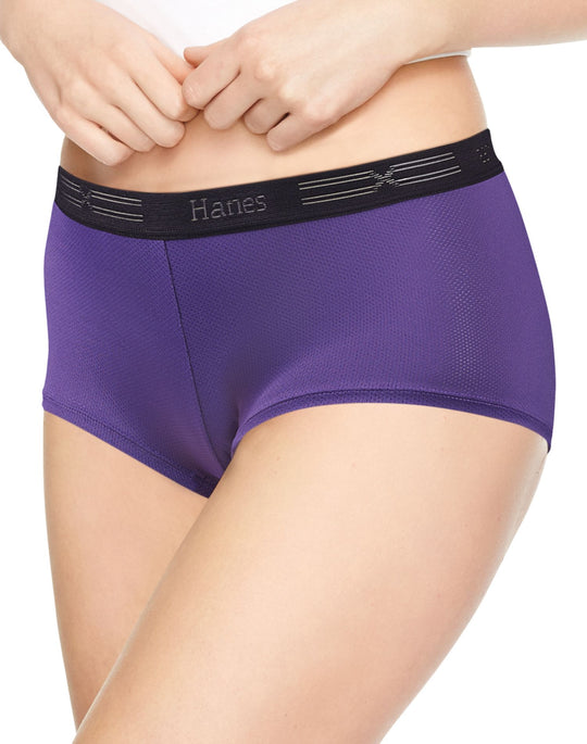Hanes Womens Performance Cool X-Temp 3-Pack Boyshorts